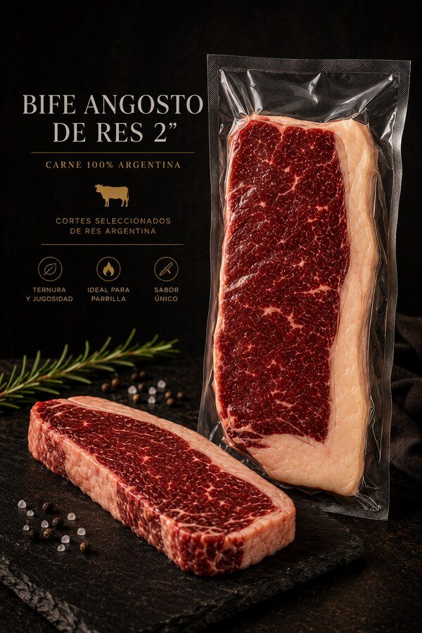 Bife Angosto de Res 2" - New York Strip Argentino